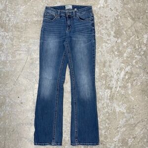 BKE Stella Jeans‎ Womens 26 Blue Bootcut Stretch Denim Pants Low Rise Y2K